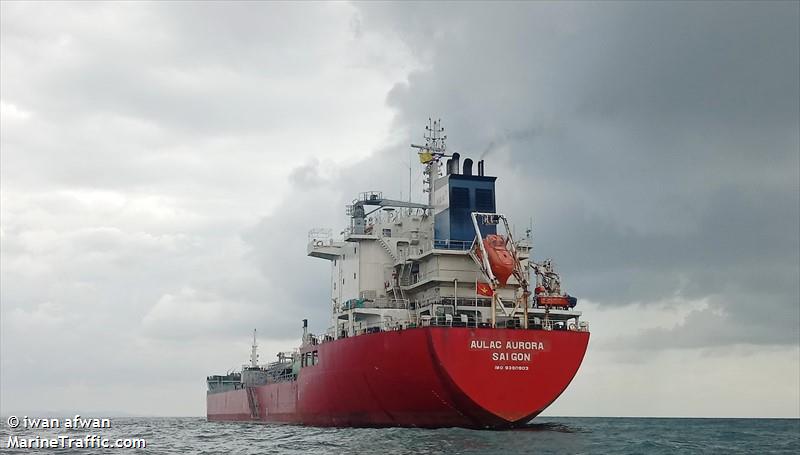 aulac aurora (Chemical/Oil Products Tanker) - IMO 9390903, MMSI 574005680, Call Sign XVQH7 under the flag of Vietnam