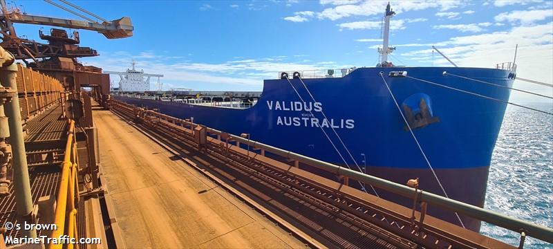 validus australis (Bulk Carrier) - IMO 9921441, MMSI 636021421, Call Sign 5LDW6 under the flag of Liberia