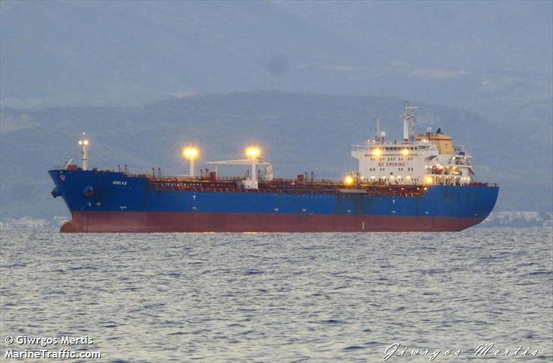 vorias (Chemical/Oil Products Tanker) - IMO 9448322, MMSI 636021723, Call Sign 5LFJ8 under the flag of Liberia