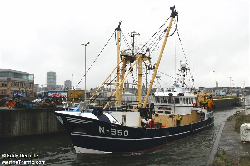 n350 ingrid (Fishing Vessel) - IMO 9149641, MMSI 205148000, Call Sign OPNL under the flag of Belgium