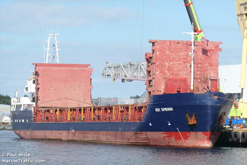 rix spring (General Cargo Ship) - IMO 9137296, MMSI 209938000, Call Sign C4HU2 under the flag of Cyprus