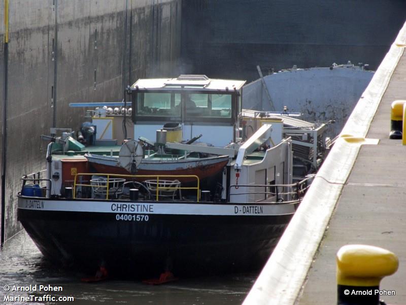 christine (Cargo ship) - IMO , MMSI 211500380, Call Sign DD3458 under the flag of Germany