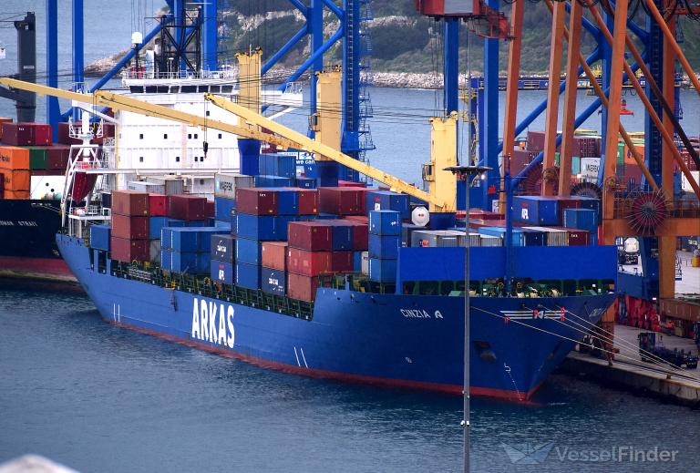 cinzia a (Container Ship) - IMO 9226516, MMSI 215421000, Call Sign 9HA5106 under the flag of Malta