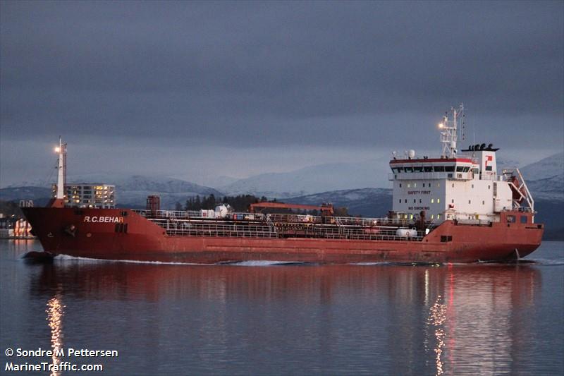 r.c behar (Chemical/Oil Products Tanker) - IMO 9413664, MMSI 215581000, Call Sign 9HA2760 under the flag of Malta