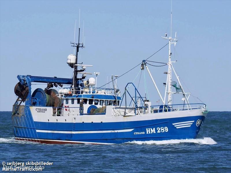 hm289 cyrano (Fishing vessel) - IMO , MMSI 219633000, Call Sign OVYL under the flag of Denmark