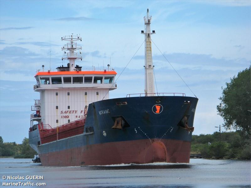 moraime (General Cargo Ship) - IMO 9423853, MMSI 225397000, Call Sign EAAQ under the flag of Spain