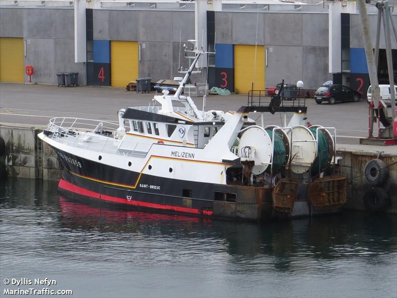 fv melizenn (Fishing vessel) - IMO , MMSI 228070700, Call Sign FIVZ under the flag of France