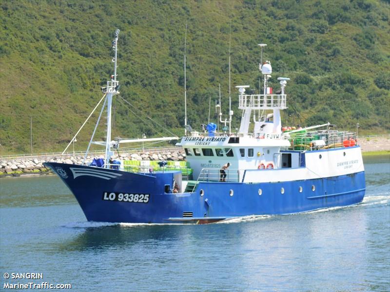 fv siempre viriato (Fishing Vessel) - IMO 8731825, MMSI 228082600, Call Sign FJVW under the flag of France