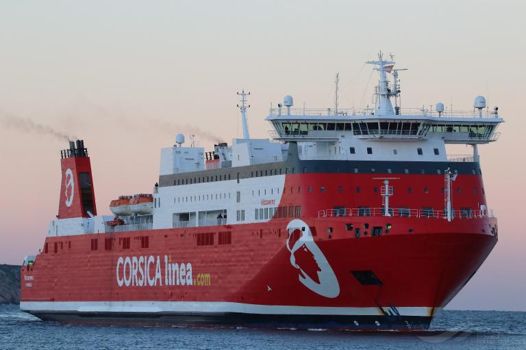 vizzavona (Passenger/Ro-Ro Cargo Ship) - IMO 9138006, MMSI 228358800, Call Sign FLBX under the flag of France