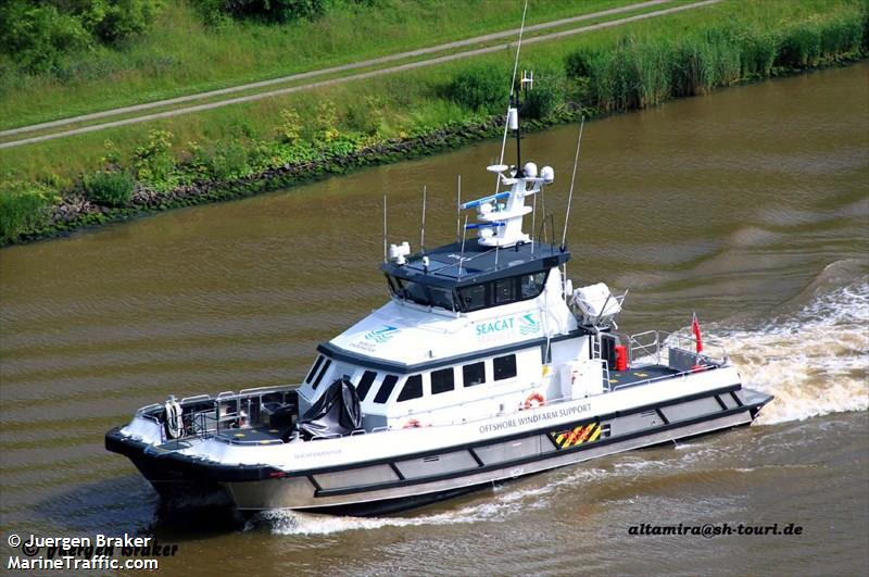 seacat endeavour (HSC) - IMO , MMSI 235092252, Call Sign 2FLL7 under the flag of United Kingdom (UK)