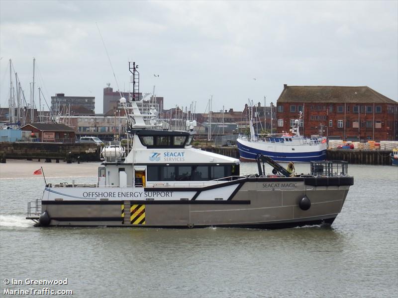 seacat magic (HSC) - IMO , MMSI 235114973, Call Sign 2JDI2 under the flag of United Kingdom (UK)