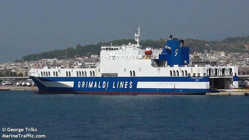 eurocargo genova (Ro-Ro Cargo Ship) - IMO 9458951, MMSI 247293800, Call Sign IBKH under the flag of Italy