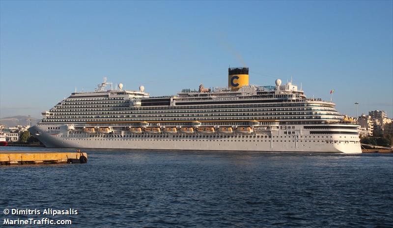 costa diadema (Passenger (Cruise) Ship) - IMO 9636888, MMSI 247353700, Call Sign IBCX under the flag of Italy