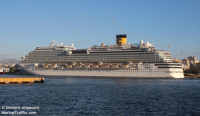 costa diadema (Passenger (Cruise) Ship) - IMO 9636888, MMSI 247353700, Call Sign IBCX under the flag of Italy