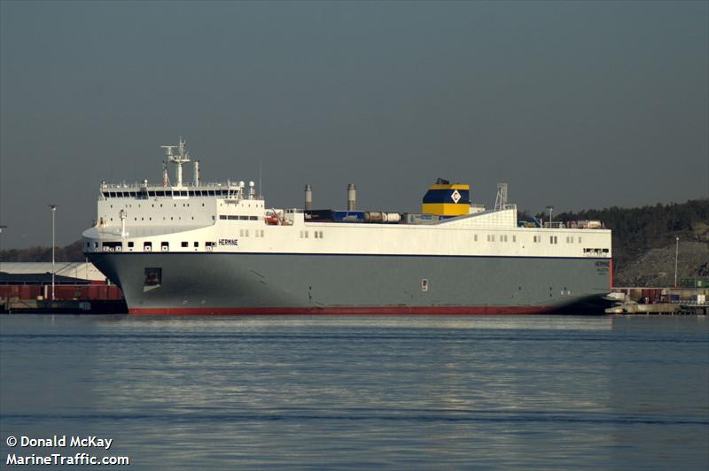 hermine (Ro-Ro Cargo Ship) - IMO 9831177, MMSI 248789000, Call Sign 9HA4810 under the flag of Malta