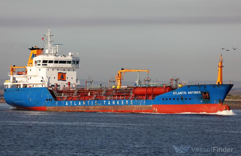 atlantis antibes (Chemical/Oil Products Tanker) - IMO 9508108, MMSI 249702000, Call Sign 9HYJ9 under the flag of Malta