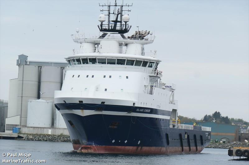 island condor (Offshore Tug/Supply Ship) - IMO 9695042, MMSI 257026000, Call Sign LNJM3 under the flag of Norway