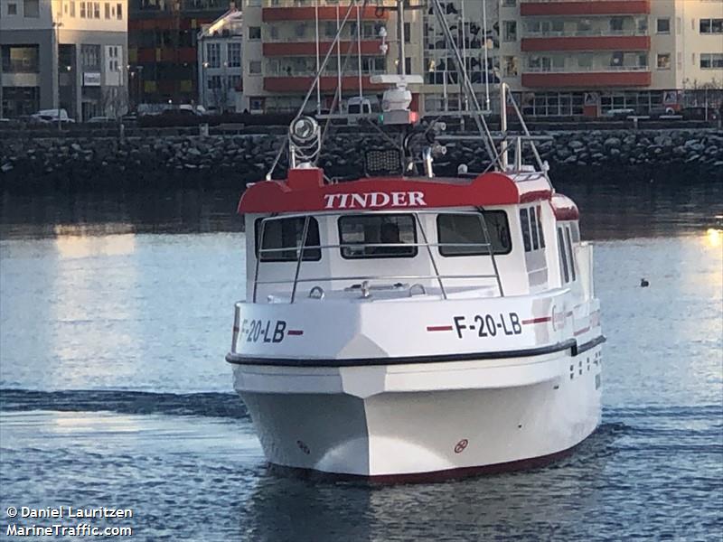 tinder (Fishing vessel) - IMO , MMSI 257059820, Call Sign LH3096 under the flag of Norway