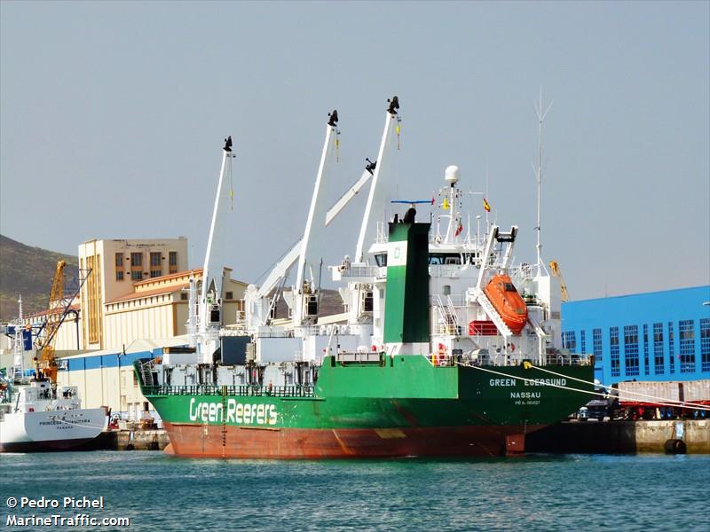 green egersund (Refrigerated Cargo Ship) - IMO 8804567, MMSI 311040500, Call Sign C6Y08 under the flag of Bahamas