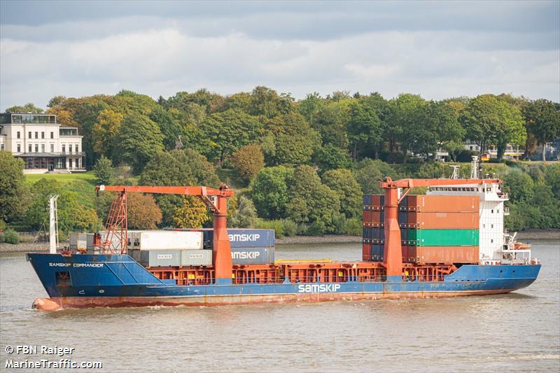 samskip commander (General Cargo Ship) - IMO 9143829, MMSI 314292000, Call Sign 8PVT under the flag of Barbados