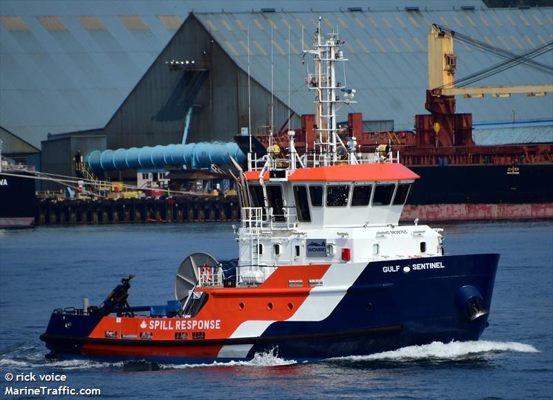 gulf sentinel (Pollution Control Vessel) - IMO 9839765, MMSI 316014850, Call Sign CFA2885 under the flag of Canada