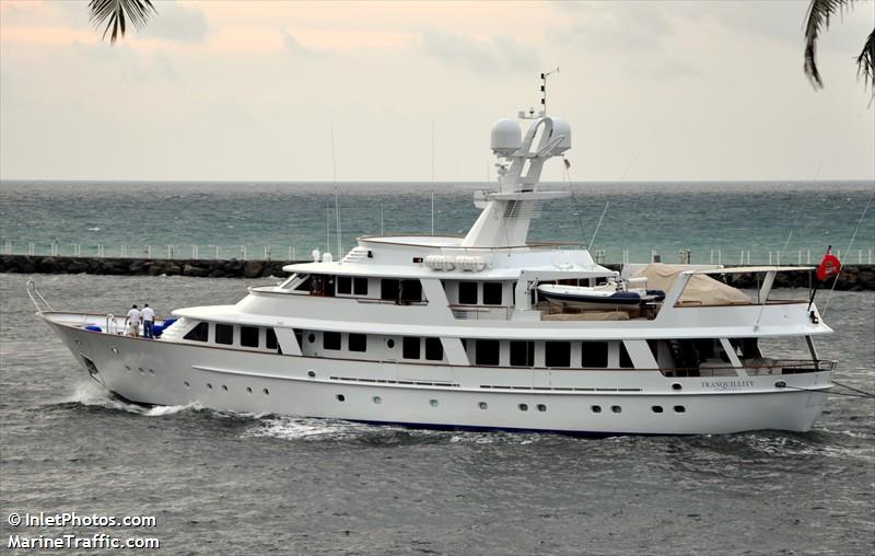 tranquillity (Yacht) - IMO 1002093, MMSI 319706000, Call Sign ZCGY5 under the flag of Cayman Islands