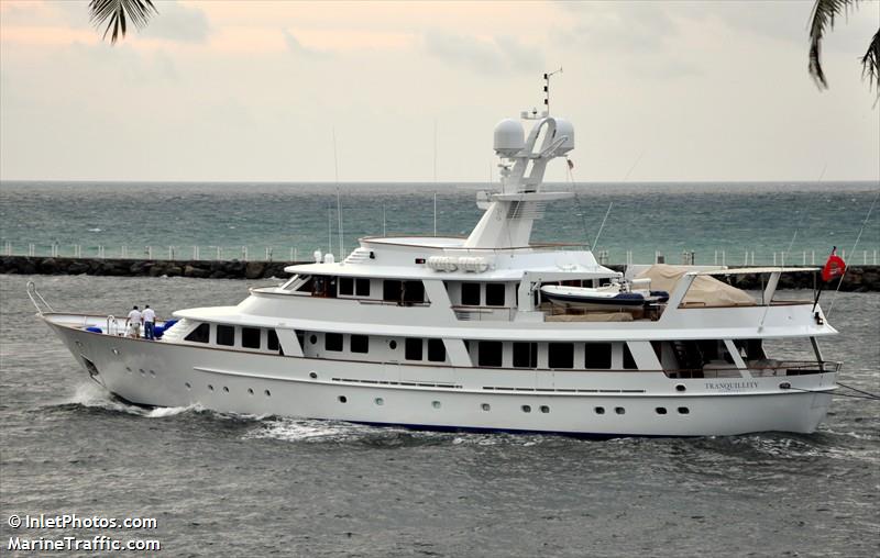 tranquillity (Yacht) - IMO 1002093, MMSI 319706000, Call Sign ZCGY5 under the flag of Cayman Islands