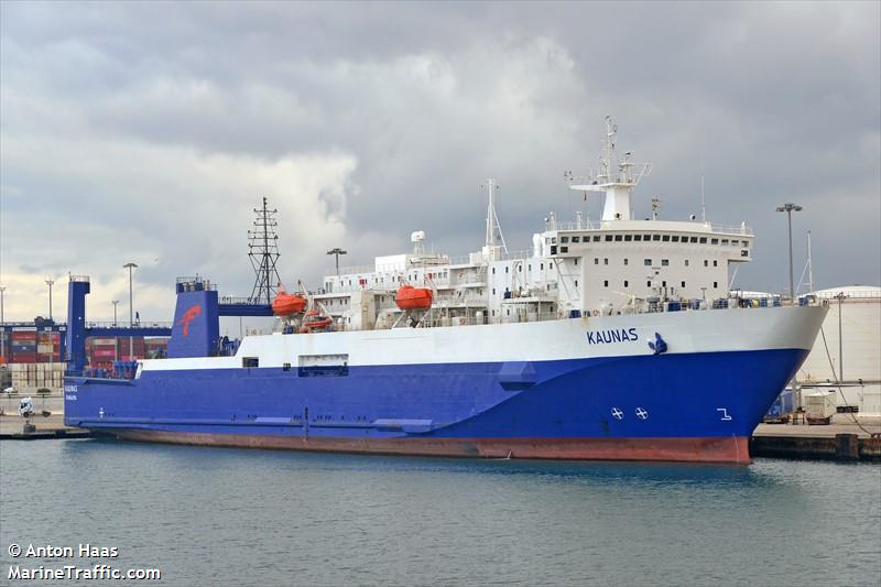 kaunas (Passenger/Ro-Ro Cargo Ship) - IMO 8311924, MMSI 353468000, Call Sign 3FAY6 under the flag of Panama
