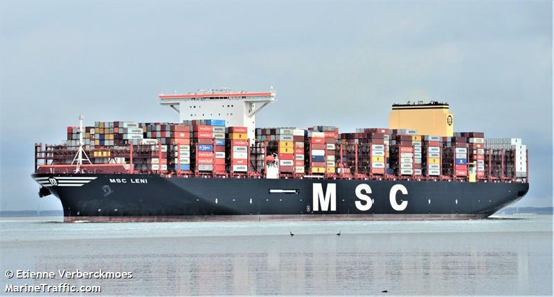 msc leni (Container Ship) - IMO 9839454, MMSI 356432000, Call Sign 3FPV5 under the flag of Panama