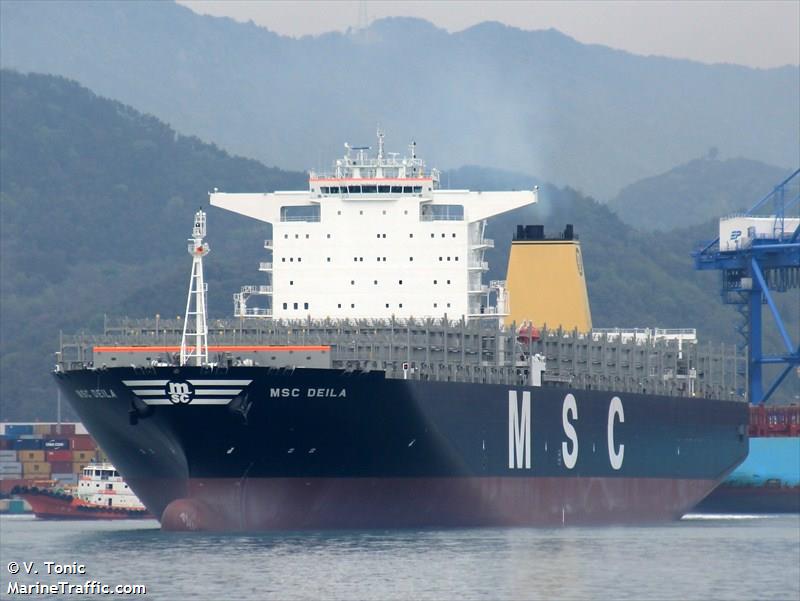 msc deila (Container Ship) - IMO 9461415, MMSI 373183000, Call Sign 3FKL6 under the flag of Panama