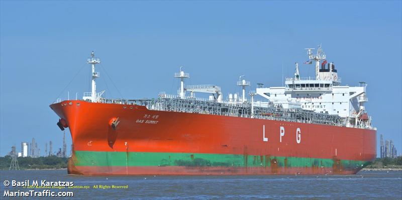 gas summit (LPG Tanker) - IMO 9693549, MMSI 373215000, Call Sign 3FAW3 under the flag of Panama
