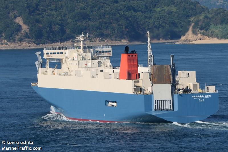 sunflower hakata (Ro-Ro Cargo Ship) - IMO 9284219, MMSI 431501764, Call Sign JL6711 under the flag of Japan