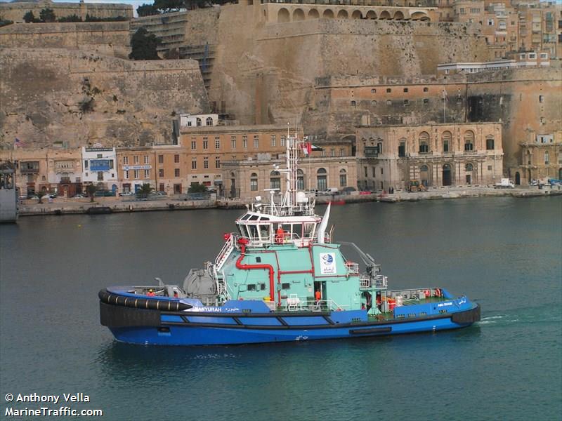 hanyurah (Tug) - IMO 9529322, MMSI 470526000, Call Sign A6E2674 under the flag of UAE