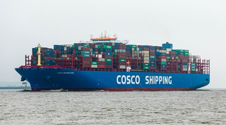 cosco shipping rose (Container Ship) - IMO 9785809, MMSI 477194800, Call Sign VRRZ9 under the flag of Hong Kong