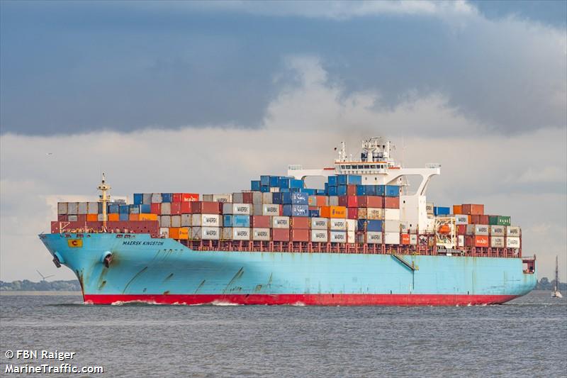 maersk kingston (Container Ship) - IMO 9244934, MMSI 477348500, Call Sign VRPE9 under the flag of Hong Kong