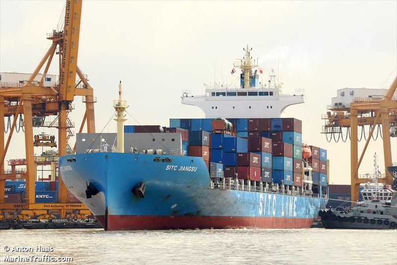 sitc jiangsu (Container Ship) - IMO 9712383, MMSI 477948200, Call Sign VROF5 under the flag of Hong Kong