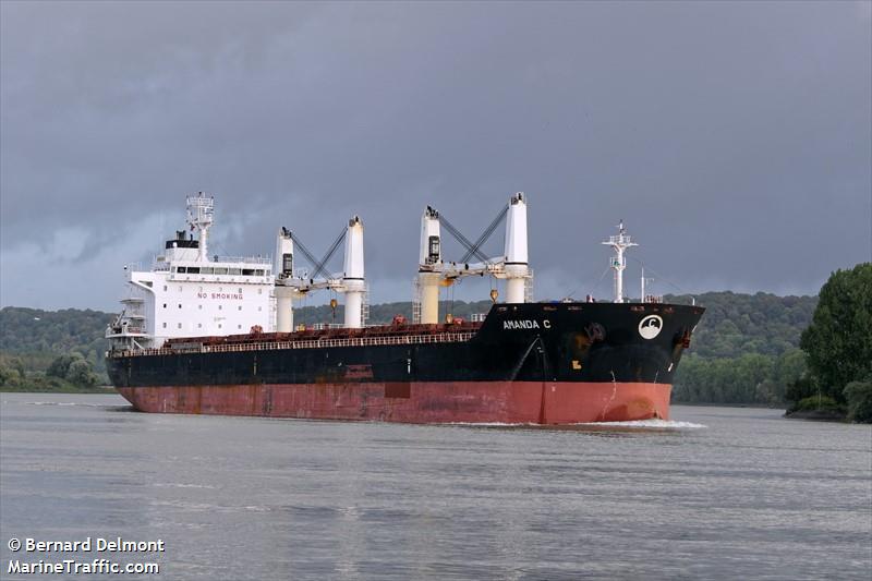 amanda c (Bulk Carrier) - IMO 9482782, MMSI 538003693, Call Sign V7SO4 under the flag of Marshall Islands