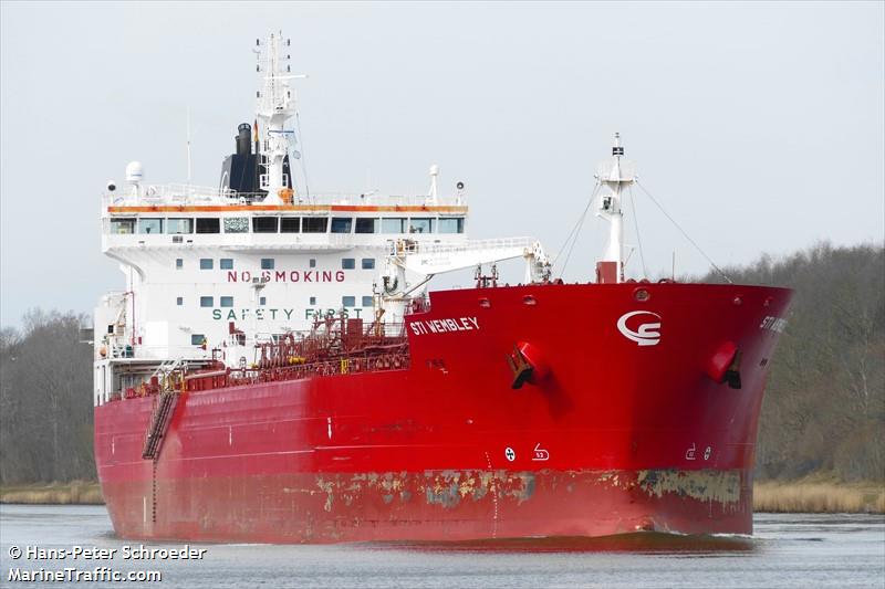 sti wembley (Chemical/Oil Products Tanker) - IMO 9691735, MMSI 538005404, Call Sign V7DN3 under the flag of Marshall Islands