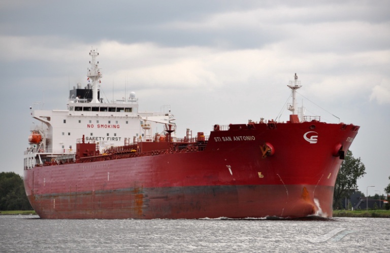 sti san antonio (Chemical/Oil Products Tanker) - IMO 9681120, MMSI 538005413, Call Sign V7DP6 under the flag of Marshall Islands