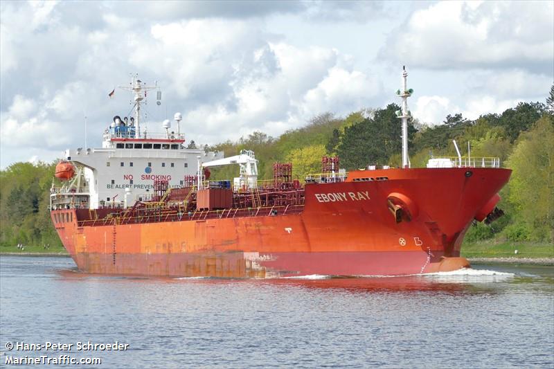ebony ray (Chemical/Oil Products Tanker) - IMO 9363857, MMSI 563136000, Call Sign 9V2192 under the flag of Singapore