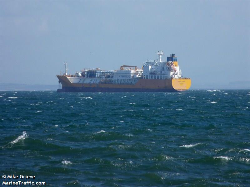 sophia kosan (LPG Tanker) - IMO 9374557, MMSI 565843000, Call Sign 9VLP6 under the flag of Singapore