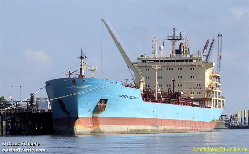 maersk belfast (Chemical/Oil Products Tanker) - IMO 9299446, MMSI 566503000, Call Sign 9V6969 under the flag of Singapore