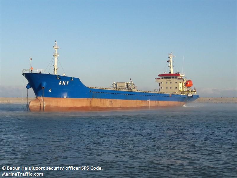 ant (General Cargo Ship) - IMO 9412311, MMSI 577054000, Call Sign YJWQ3 under the flag of Vanuatu