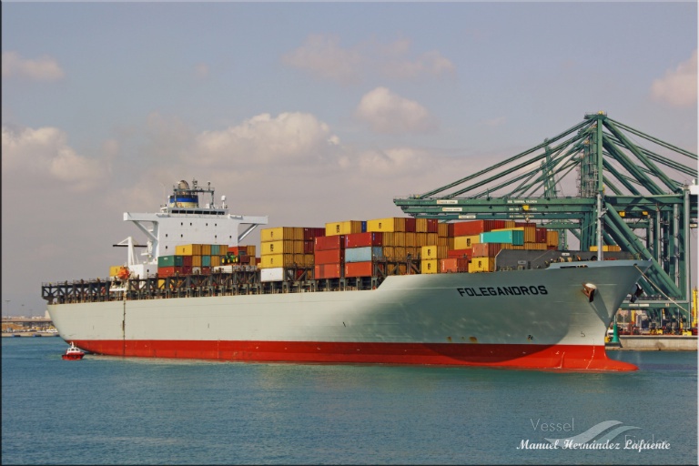 folegandros (Container Ship) - IMO 9247560, MMSI 636014590, Call Sign A8VC7 under the flag of Liberia