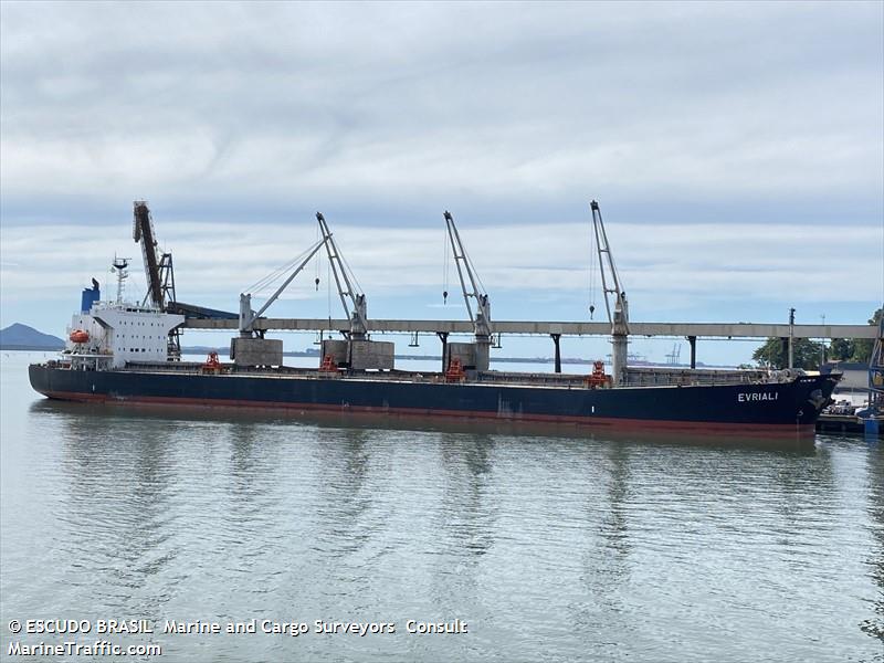 evriali (Bulk Carrier) - IMO 9405435, MMSI 636019089, Call Sign D5SW7 under the flag of Liberia