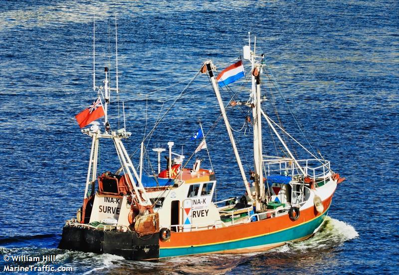 ina-k (Fishing vessel) - IMO , MMSI 235002688, Call Sign MKUA under the flag of United Kingdom (UK)
