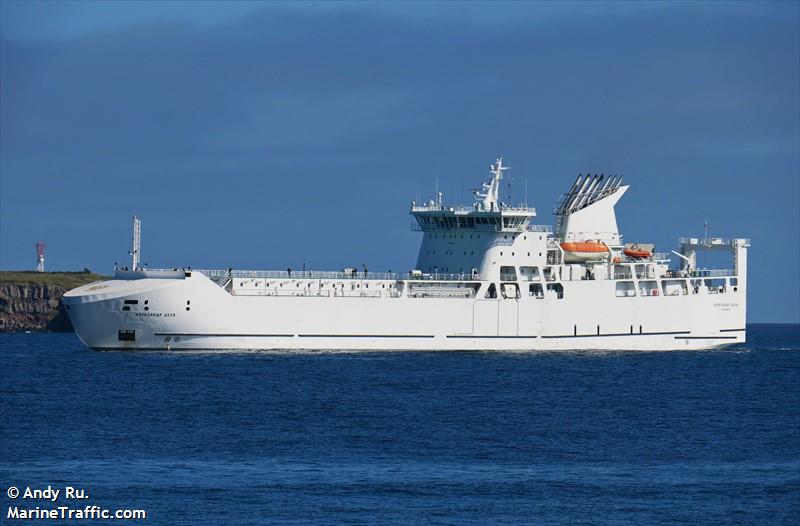 alexandr deev (Passenger/Ro-Ro Cargo Ship) - IMO 9940186, MMSI 273615820, Call Sign UBSX6 under the flag of Russia