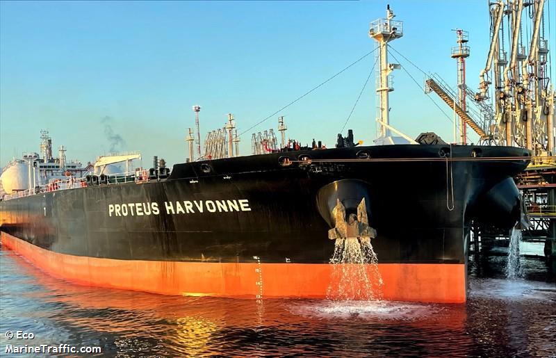 proteus harvonne (Crude Oil Tanker) - IMO 9923401, MMSI 563162200, Call Sign 9V8154 under the flag of Singapore