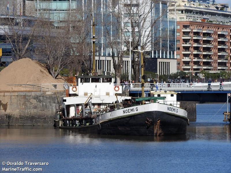 noemi g (Dredging or UW ops) - IMO 1900544, MMSI 701006365, Call Sign LW7426 under the flag of Argentina