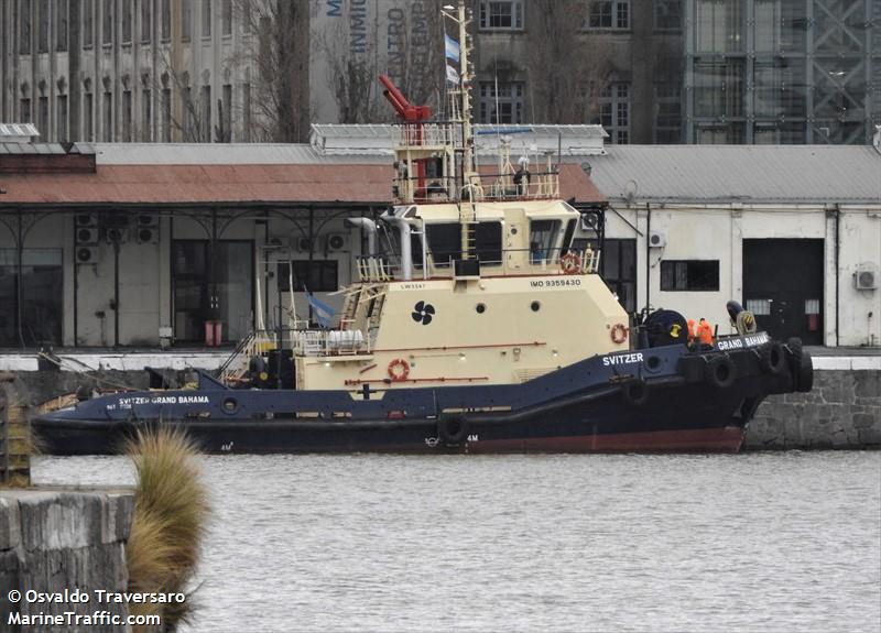 svitzer grand baham (Tug) - IMO 9359430, MMSI 701006712, Call Sign LW3347 under the flag of Argentina